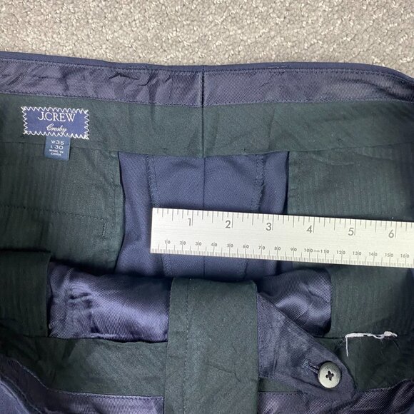 J. CREW Crosby Loro Piana Suit Pants Dress Mens 35 x 30 Fits 37 x 29.5 Navy Wool - Picture 10 of 16